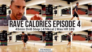 RAVE CALORIES EP 4 | 45min of DnB Step & Shuffle (Day 2 of DnB V-Step Practice)