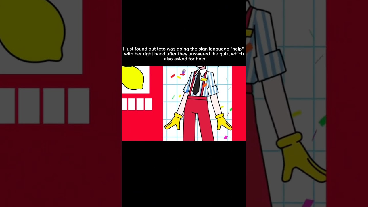 Teto is asking for help using sign language... 