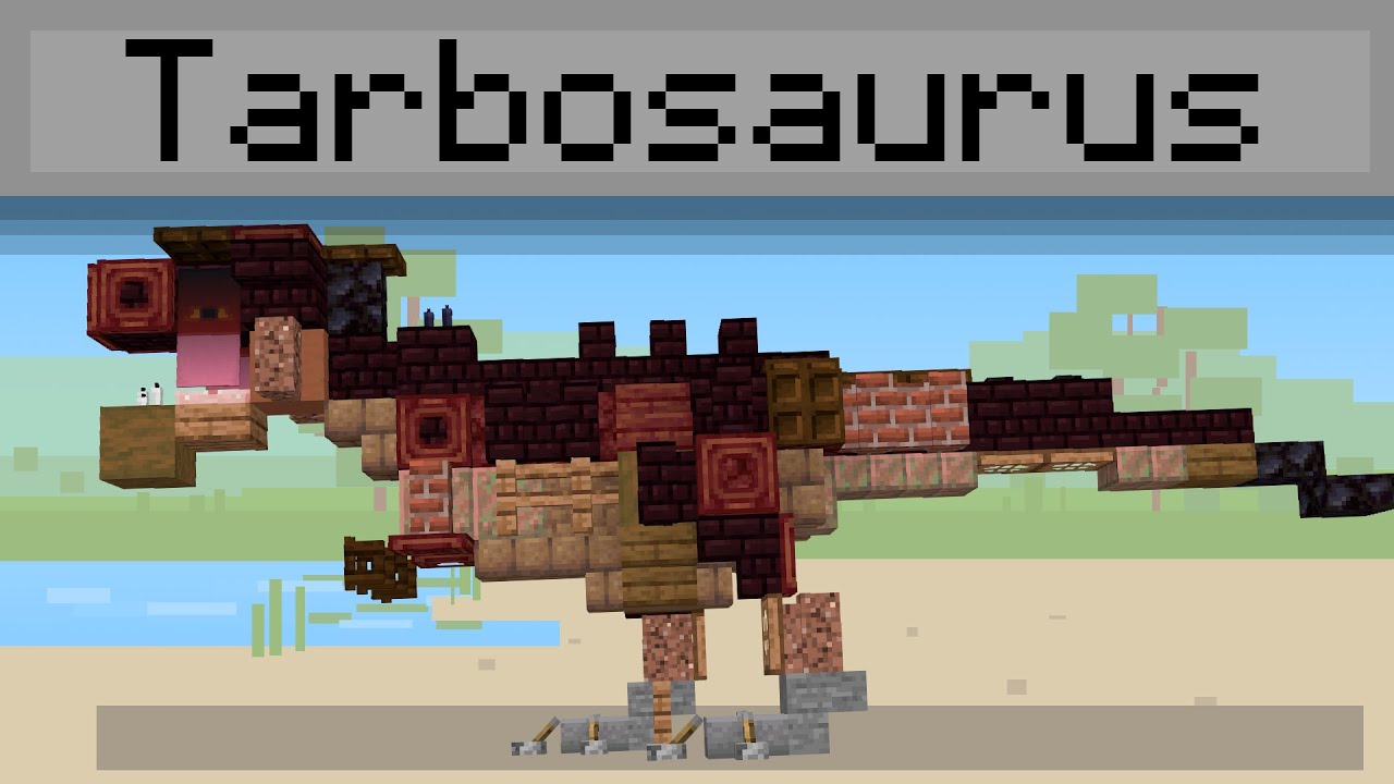 T Rabus Minecraft Minecraft | How To Build: Tarbosaurus (Camp Cretacious) [1.5x scale ...