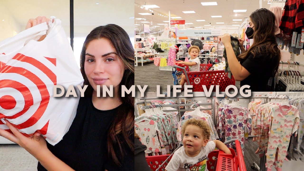 DAY IN MY LIFE AS A MOMMY♡ Shopping with Von + Target Haul!
