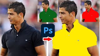 Shorts How to Select and Change Colors in Photoshop|Ronaldo|cr 7|Adobe Photoshop