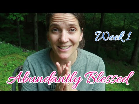 Abundantly Blessed.....and we begin reading....week 1 - YouTube