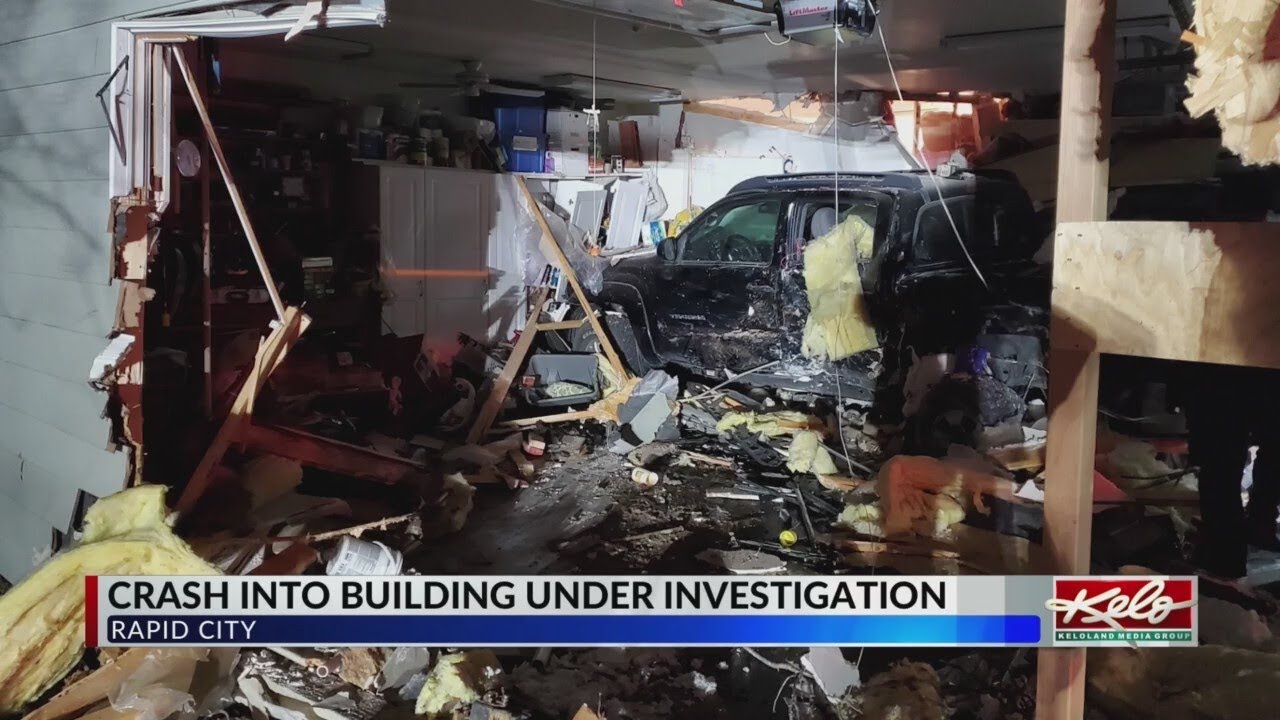 Pickup truck crashes through Rapid City home