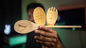Laser Engraving Wood Spoons | Glowforge