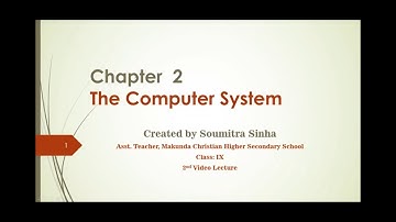 Seba Computer Science Class - IX Chapter - 2, 2nd Video