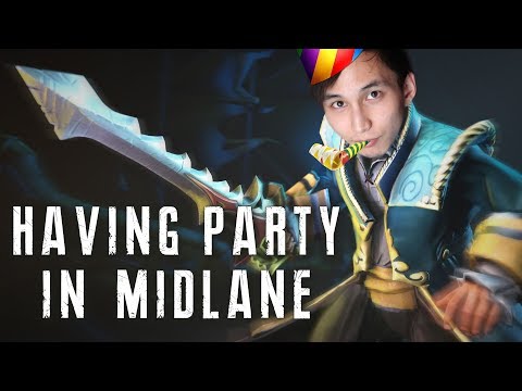 HAVING PARTY IN MIDLANE (SingSing Dota 2 Highlights #1387)