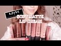 NYX Soft Matte Lip Cream Swatches! TikTok Lip Combos!