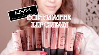 NYX Soft Matte Lip Cream Swatches! TikTok Lip Combos!