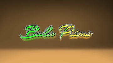 Colorful shining text animation using Element 3D plugin - After Effects