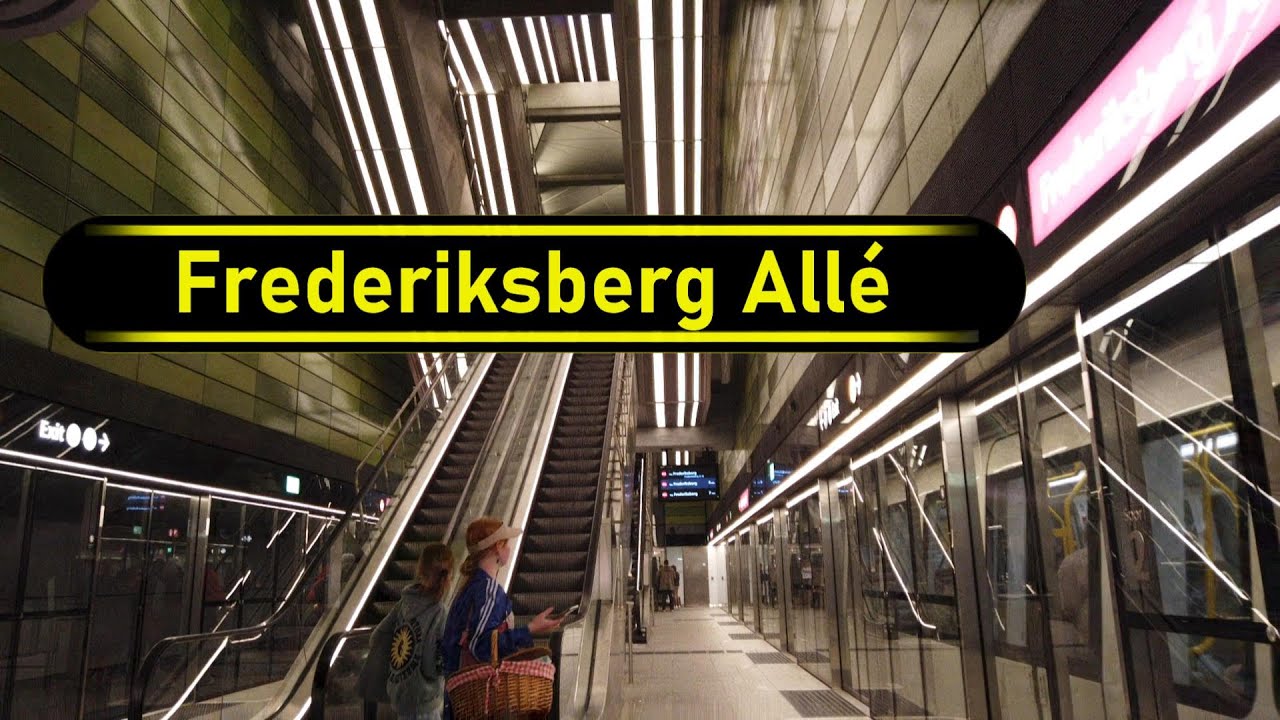 Metro Station Frederiksberg Allé - Copenhagen 🇩🇰 - Walkthrough 🚶