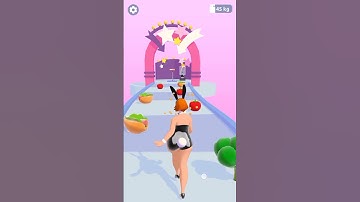 Body Race: 🍔🍆🍅GamePlay Walkthrough #6 | All Levels #Shorts