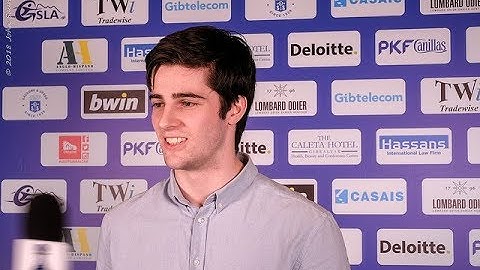 Round 2 Gibraltar Chess post-game interview with Johan Salomon