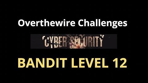 Bandit Level 12 | Overthewire | #cybersecurity #linux