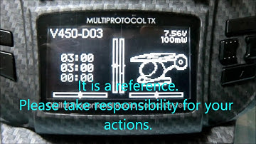 I set "Walkera V450D03" with "Jumper T8SG V2 PLUS".