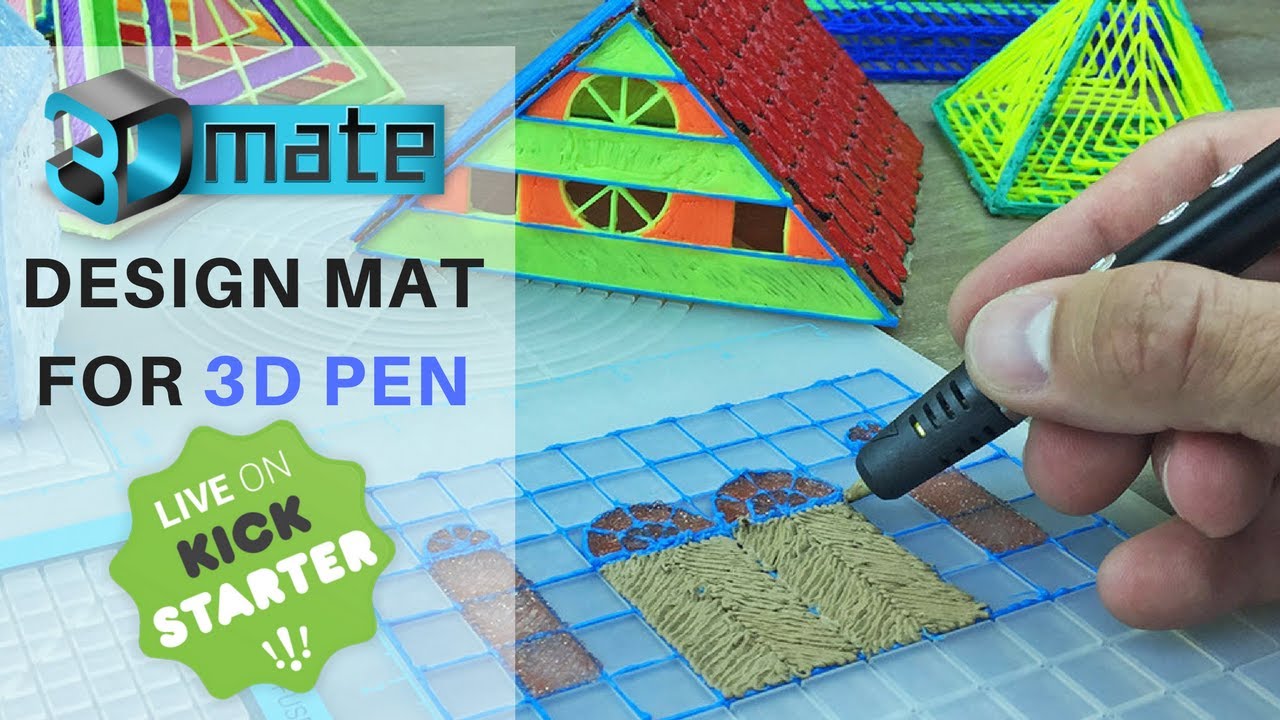 MYNT3D 3D Pen Mat Kit, Designpad + FreePad