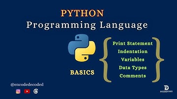 Python Basics | Print Statement | Indentation | Variables | Data Types | Comments