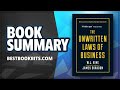 The Unwritten Laws of Business | W. J. King | Book Summary