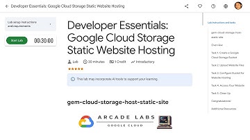 Developer Essentials Google Cloud Storage Static Website Hosting gem-cloud-storage-host-static-site