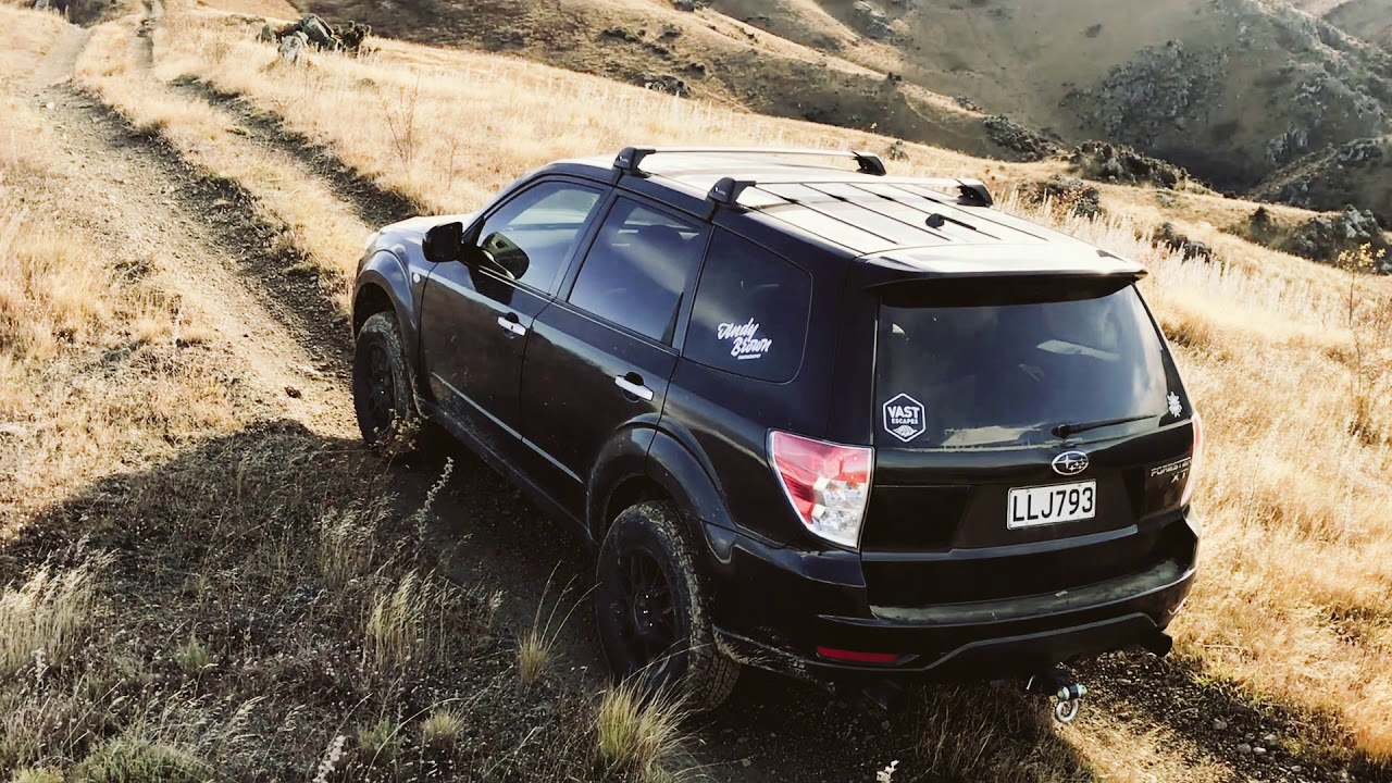 Powerline track, New Zealand Subaru Forester Offroad