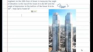 Day12 Double Right Triangle Trig Application Problems