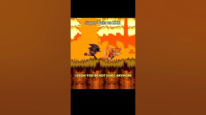 Tails goes SUPER vs Sonic.EXE🔥 #sonic #tails #sonicthehedgehog #sonicexe (art credits to: Skylooms)