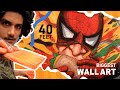 Speed painting street wall art  wall mural by meraki