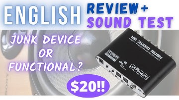 (ENGLISH REVIEW + TEST) HD Audio Rush 5.1 Dolby Digital DTS Surround Sound Decoder AV Receiver