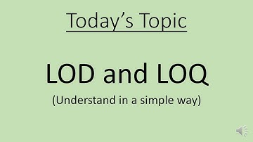 LOD and LOQ