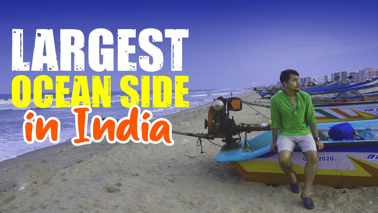 Largest Ocean side in India | Marina Beach side, Chennai | @lostinsolitude