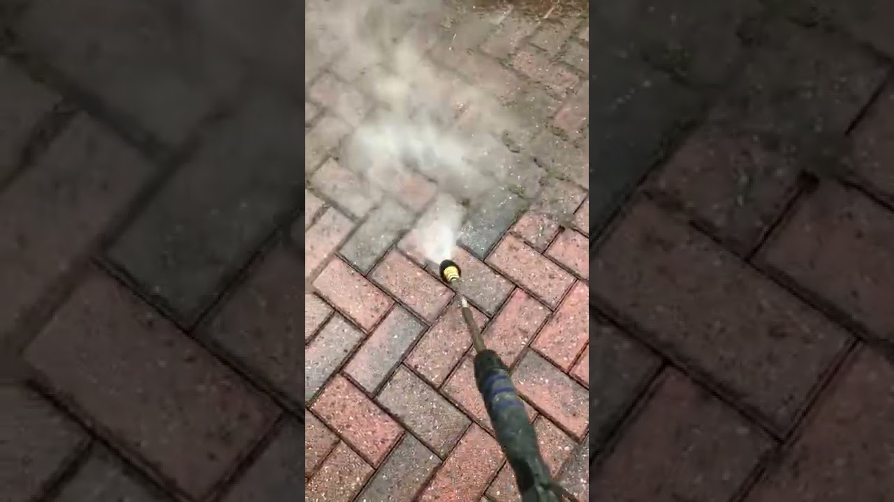 Turbo nozzle on block paving