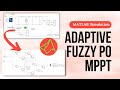 Adaptive Fuzzy PO MPPT For Solar PV System ( MPPT )