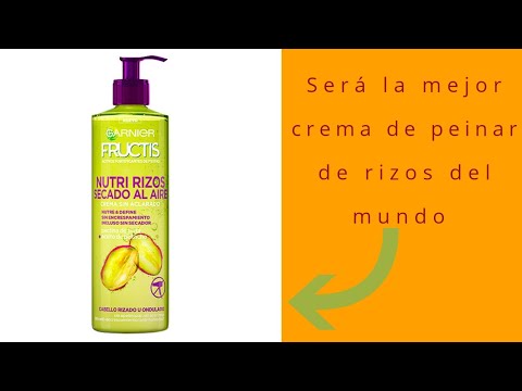NUTRÍ RIZOS SECADO AL AIRE DE GARNIER FRUCTIS (CREMA SIN ACLARADO) - YouTube