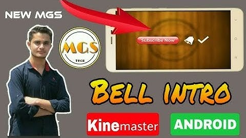 How to make a bell intro|| like MGS tech lBell | intro| kaise banaye |kind master |Android mobile