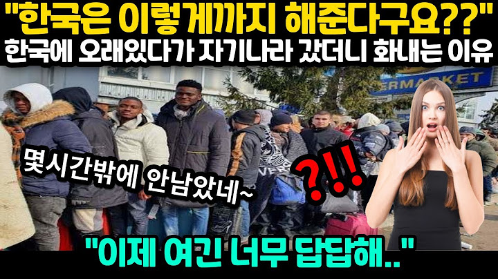 [해외반응] "한국은 이렇게까지 해준다구요??" 한국에 오래있다가 자기나라 갔더니 화내는 이유 "이제 여긴 너무 답답해.."