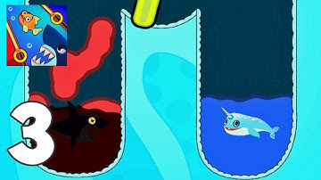 Save The Fish - Gameplay Walkthrough Part 3 - Level 33-41 Pull the Pin (Android, iOS) HD