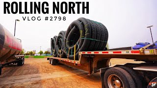 ROLLING NORTH | My Trucking Life | Vlog #2798