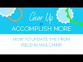 How to Update the From Field in MailChimp