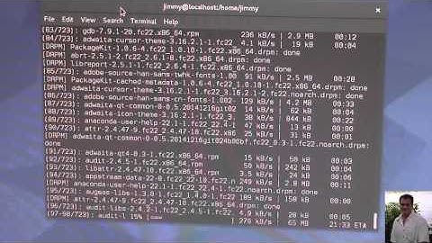 Fedora Linux/Red Hat Installing Updates dnf, Install ksh Korn Shell, Terminal Settings Pt 3 of 3