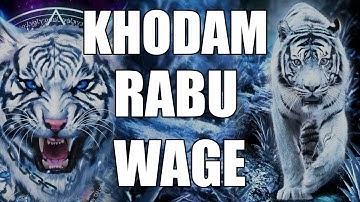 Khodam Pendamping Untuk Weton Rabu Wage