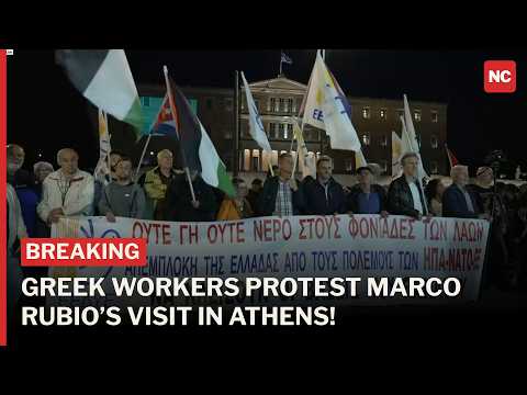 WATCH: Greek Workers Groups Protest Marco Rubio’s Visit in Athens | News Central | AC1Z