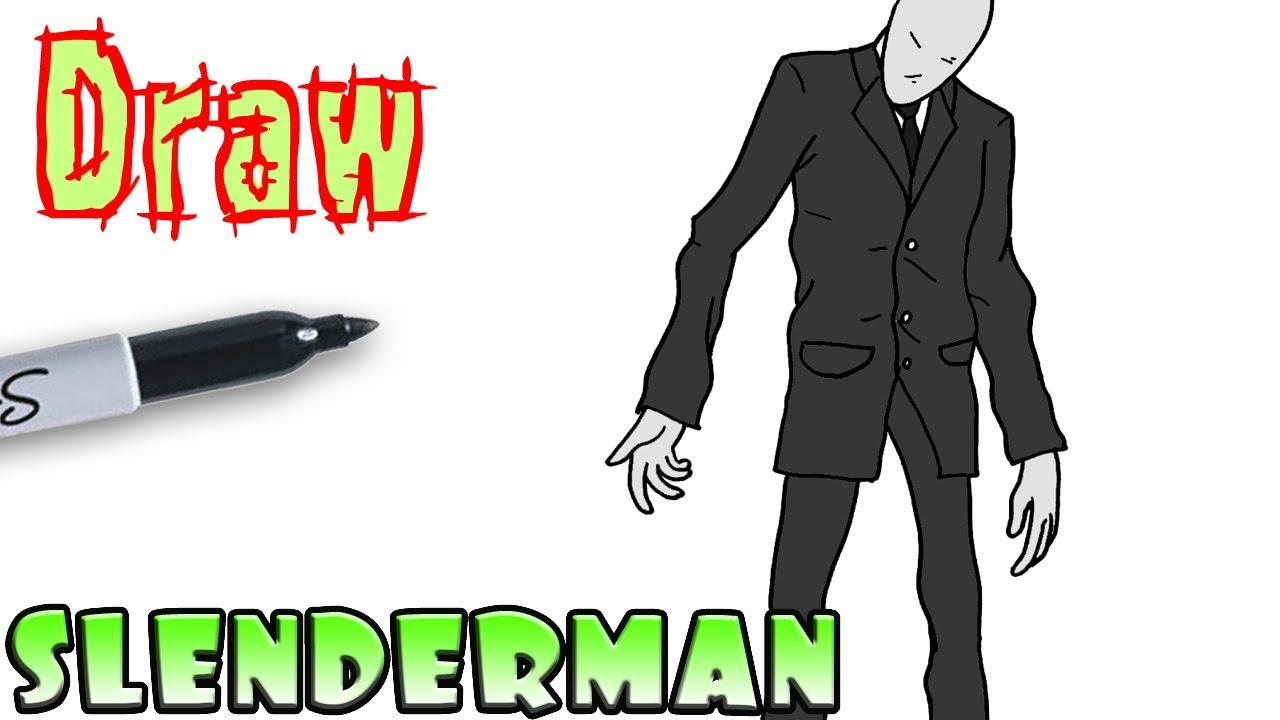 slender man drawing