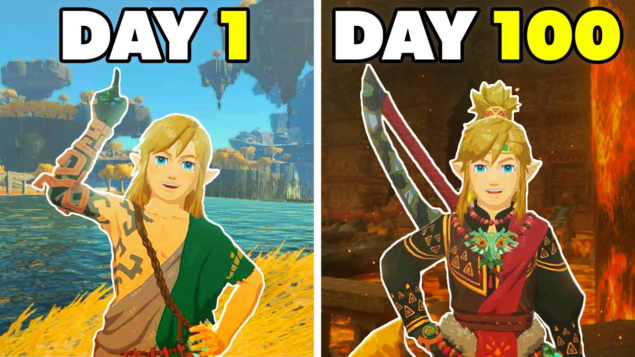 I Played 100 Days of Zelda: Tears of the Kingdom - YouTube
