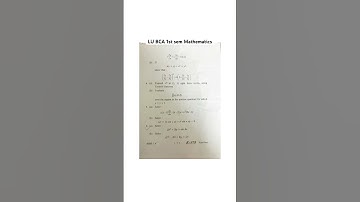 BCA 1st semester | Question Paper 2024| Lucknow University