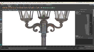 Maya speed modeling light post