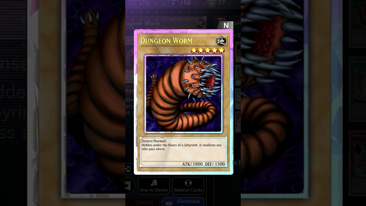 dungeon worm yugioh card Amazon.com: Player's Choice Mini White Sleeves Yu-Gi-Oh Size : Toys & Games main image 1