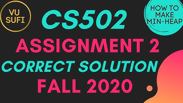 CS502 Assignment 2 Solution Fall 2020 | 100% Correct with Full Explanations | Get 20/20 Marks |