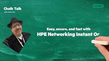 The HPE Networking Instant On portfolio for small business | Chalk Talk