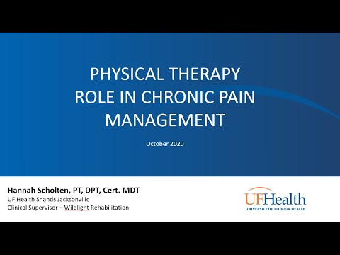 Physical Therapy Role in Chronic Pain Management