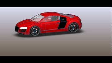 Advanced surface modeling of Audi R8 using Solidworks 2014-15.