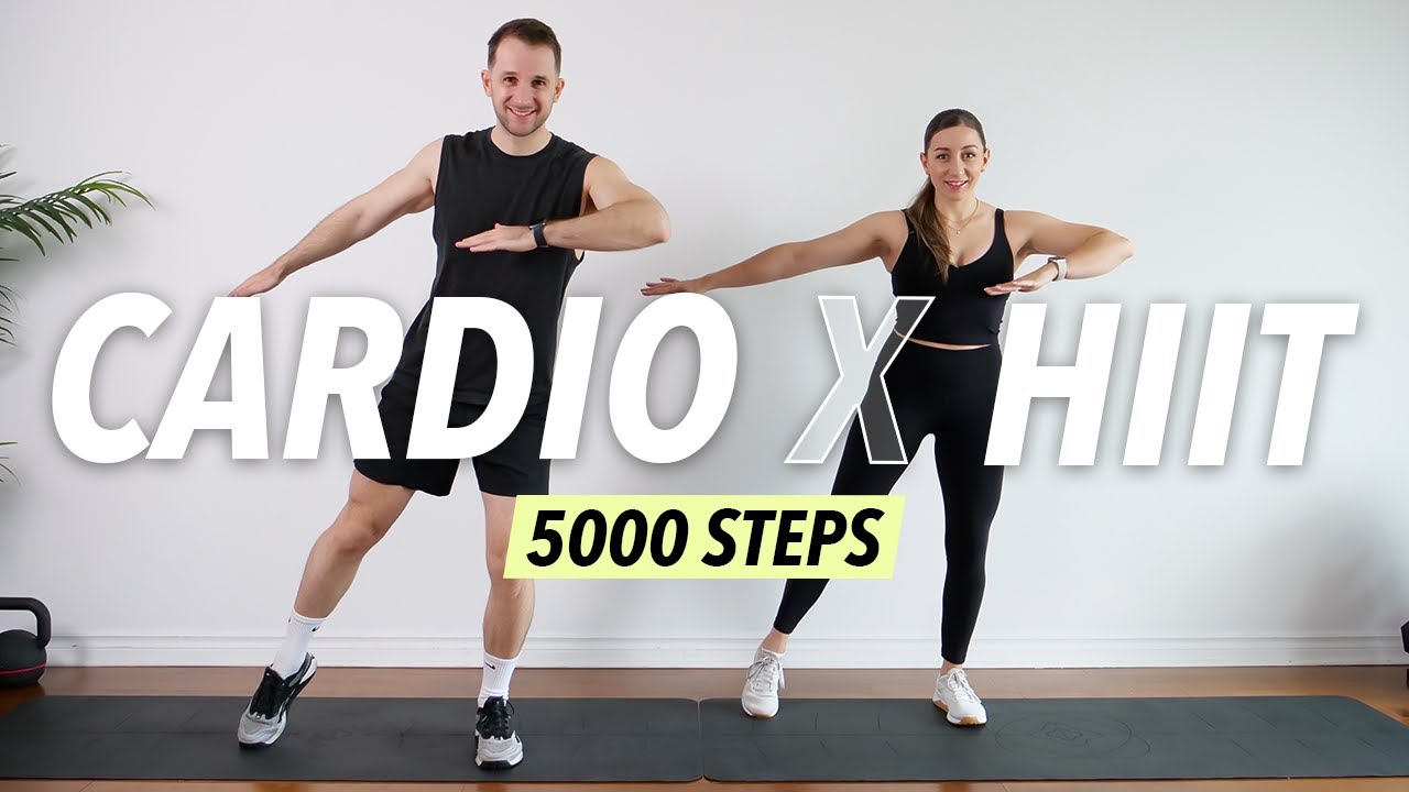 Walk 5000 Steps in 30 minutes - Full Body Fat Burn Challenge (At Home)
